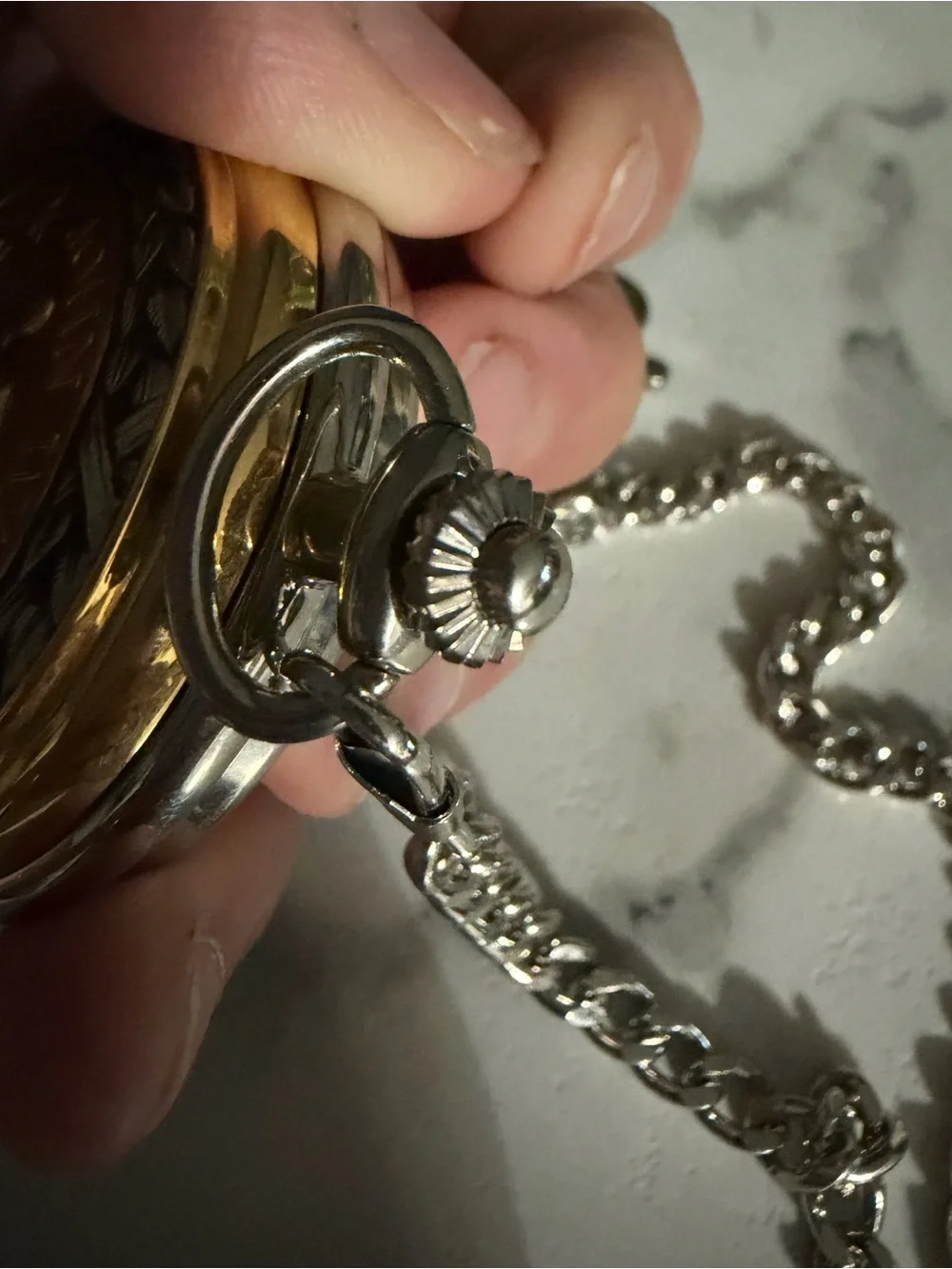 John Wayne Gold Collector Pocket Watch Display - Gold Finish